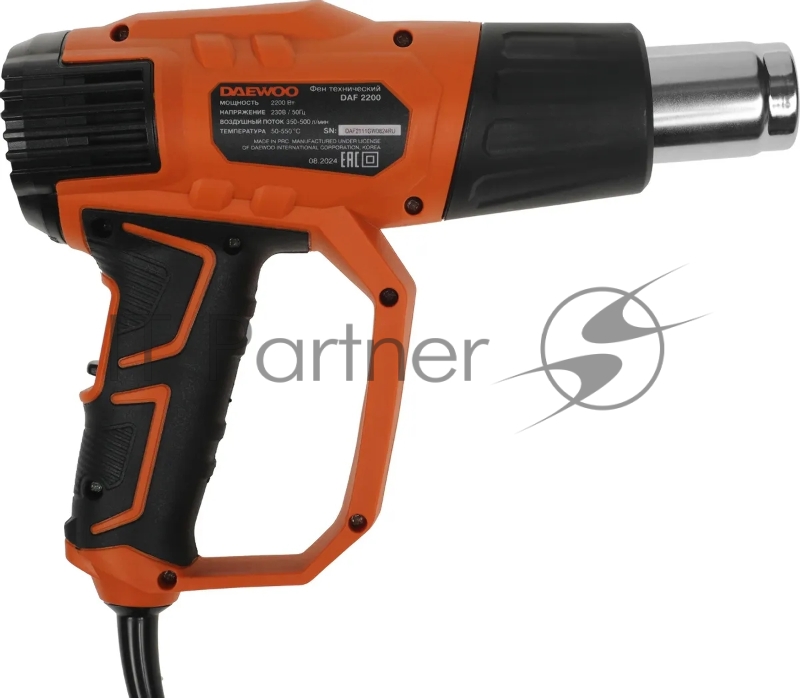 Фен DAEWOO DAF 2200 2200Вт 350-500л/мин