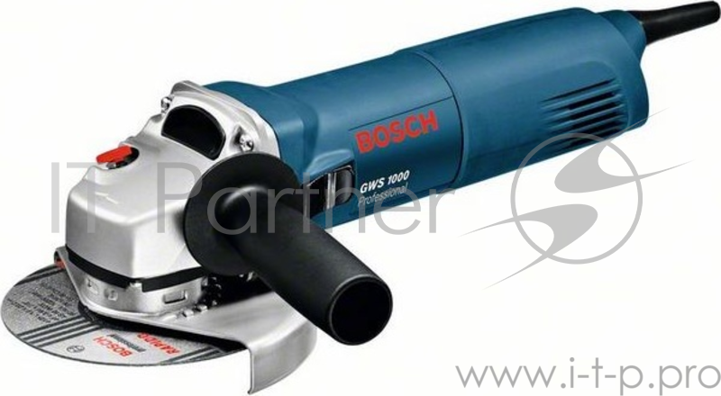 Углошлифовальная машина Bosch GWS 1000 1000Вт 11000об/мин рез.шпин.:M14 d=125мм