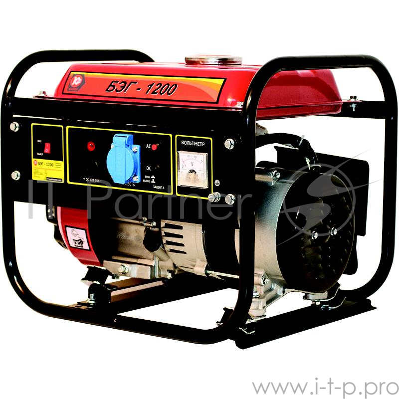 Бензогенератор КАЛИБР БЭГ-1200 1.2кВА 220В 87см3 5л 25кг