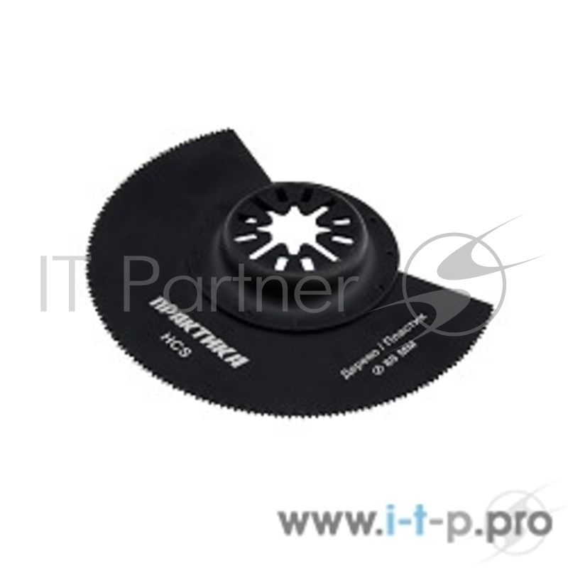 Полотно для лобзика Насадка для МФИ ПРАКТИКА режущая полукруг, HCS, по дереву, 88 мм, мелкий зуб