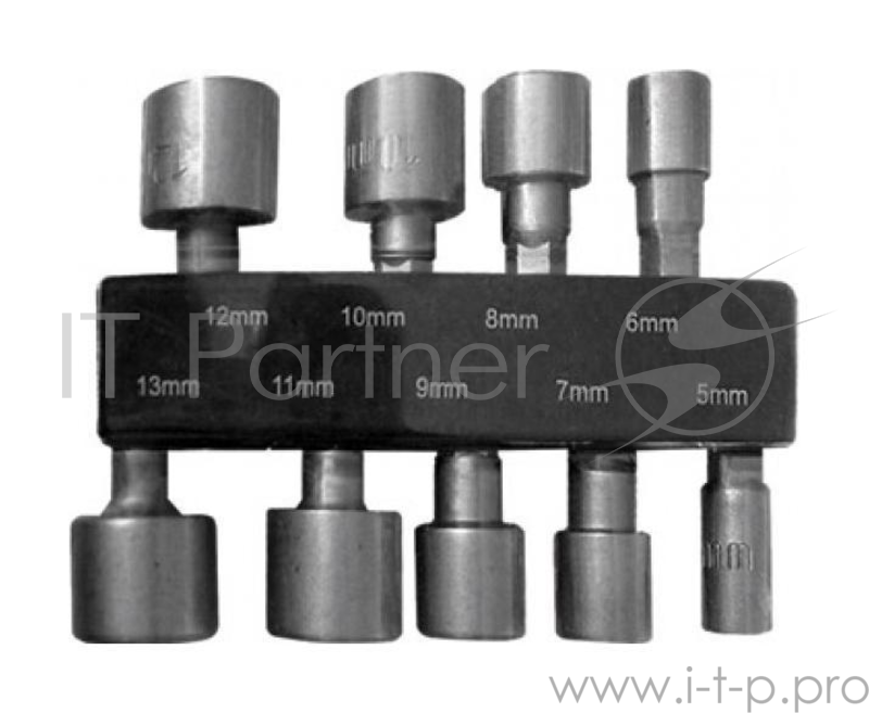 Набор головок FIT 57915 набор усиленных головок crv 9 шт ( 5 - 13 мм)