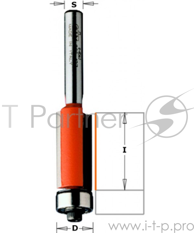 Фреза CMT 906.095.11 обгонная нижн. подш. S=8 D=9.5x25.4