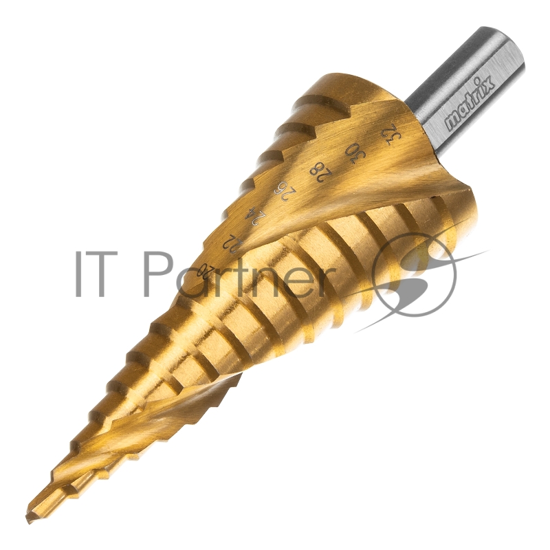 Сверло MATRIX 72359 ступенчатое 4-6-8-10-12-14-16-18-20-22-24- hss спиральный профиль