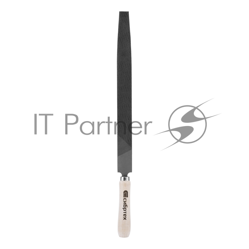 Напильник СИБРТЕХ 16232 300мм плоский деревянная ручка