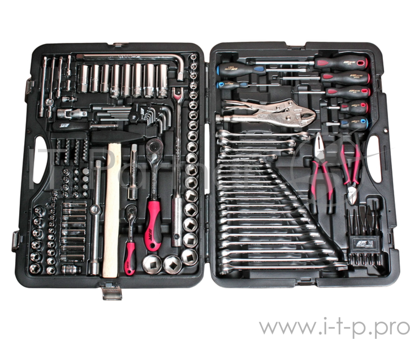 Набор инструментов JTC H156C 1/4'' и 1/2'' 6-гранный в кейсе 156пр.