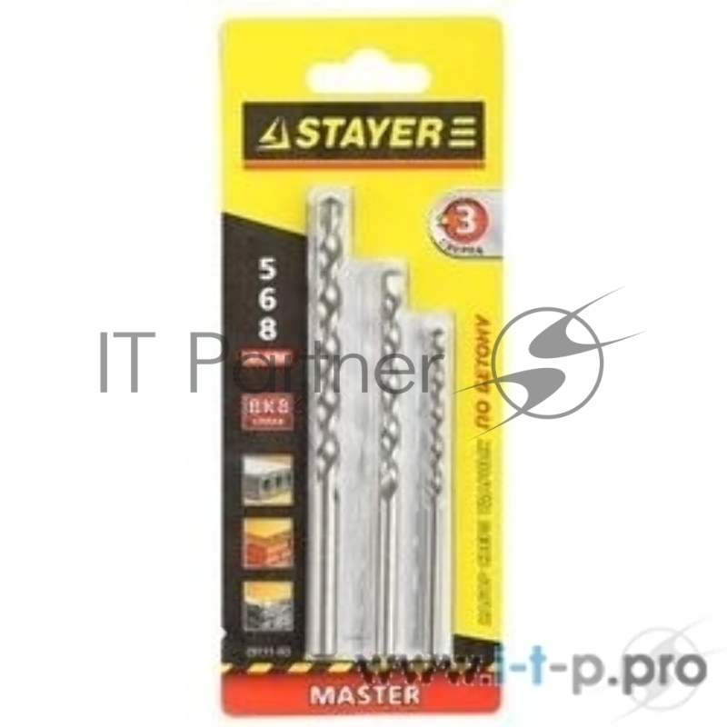 Буры,сверла,долото Набор STAYER Сверла