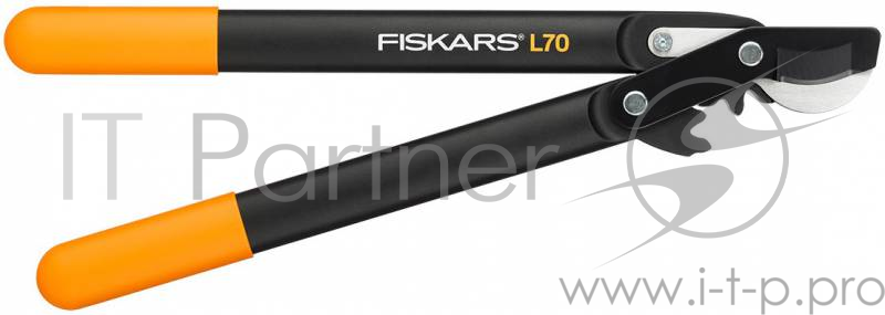 Сучкорез плоскостной Fiskars PowerGear L70 малый черный/оранжевый (112190)