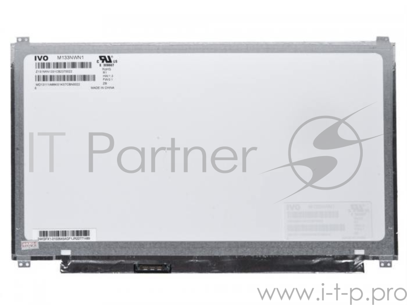 Матрица 13.3 Glare M133NWN1 R1, WXGA HD 1366x768, 30 Lamels DisplayPort, cветодиодная (LED), AU Optronics, уши В/Н