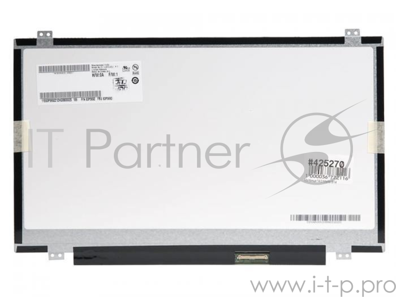 Матрица 14.0 Matte B140RW02 V.0, WXGA++ HD+ 1600x900, 40L, cветодиодная (LED), AU Optronics, UP-DOWN BKT