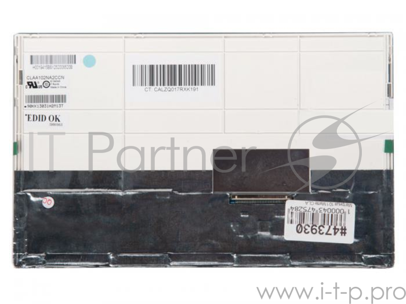 Матрица 10.1 Matte CLAA102NA2CCN, WSVGA 1024x600, 30L, 1 лампа (1 CCFL), Chunghwa