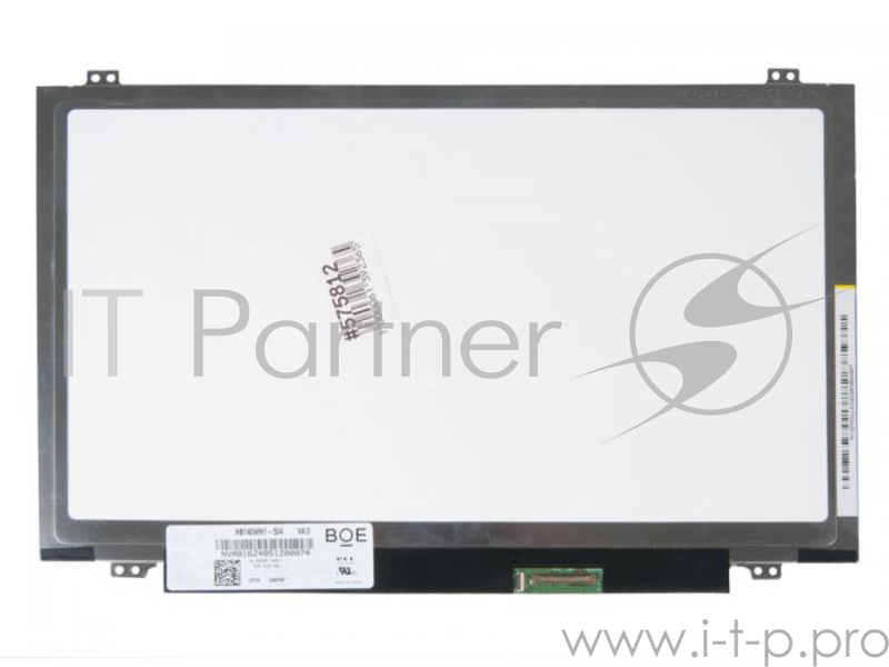 Матрица 14.0 Glare HB140WH1-504, WXGA HD 1366x768, 30 Lamels DisplayPort, cветодиодная (LED), с тачскрином