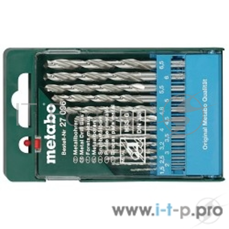 Буры,сверла,долото Metabo 627096000 Набор HSS-G 13 сверел (1,5-6,5 мм) пласт.коробка