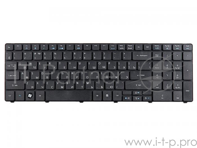 Клавиатура для ноутбука Acer Aspire 5738, 5250, 5410, 5542, 5553, 5560, 5733, 5739, 5740, 5741, 5742, 5749, 5750G, 5536, 5538, 5551, 5552, 5338, 5336, 5810T, 5820T, 7535, 7540, 7551, 7552, 7560, 7735, 7736, 7738, 7739, 7741, 7750, eMachines D732, D73