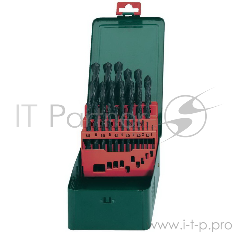 Буры,сверла,долото Metabo 627152000 Набор HSS-R 25 свёрел (1-13мм) в мет.коробке