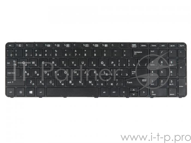 клавиатура для ноутбука HP ProoBook 450 G3 727682-251 Black, black frame