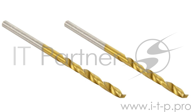 Буры,сверла,долото Сверло Hammer Flex 202-104 DR MT 2,5мм*57/30мм (2pcs) металл, DIN338, HSS-G, TIN, 2шт. 30789