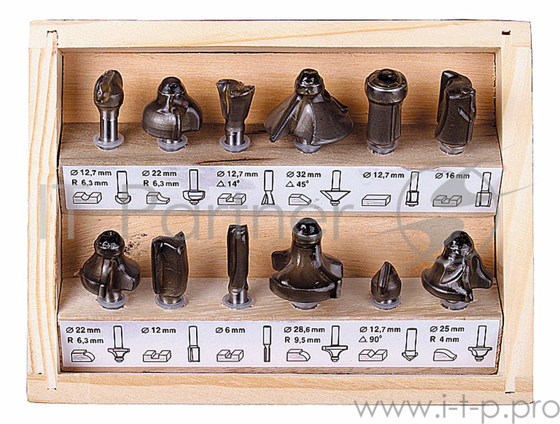 Буры,сверла,долото Набор STAYER Фрезы по дереву, 12шт 2992-H12