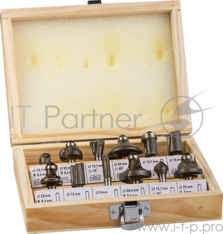 Буры,сверла,долото Набор STAYER Фрезы по дереву, 12шт 2992-H12