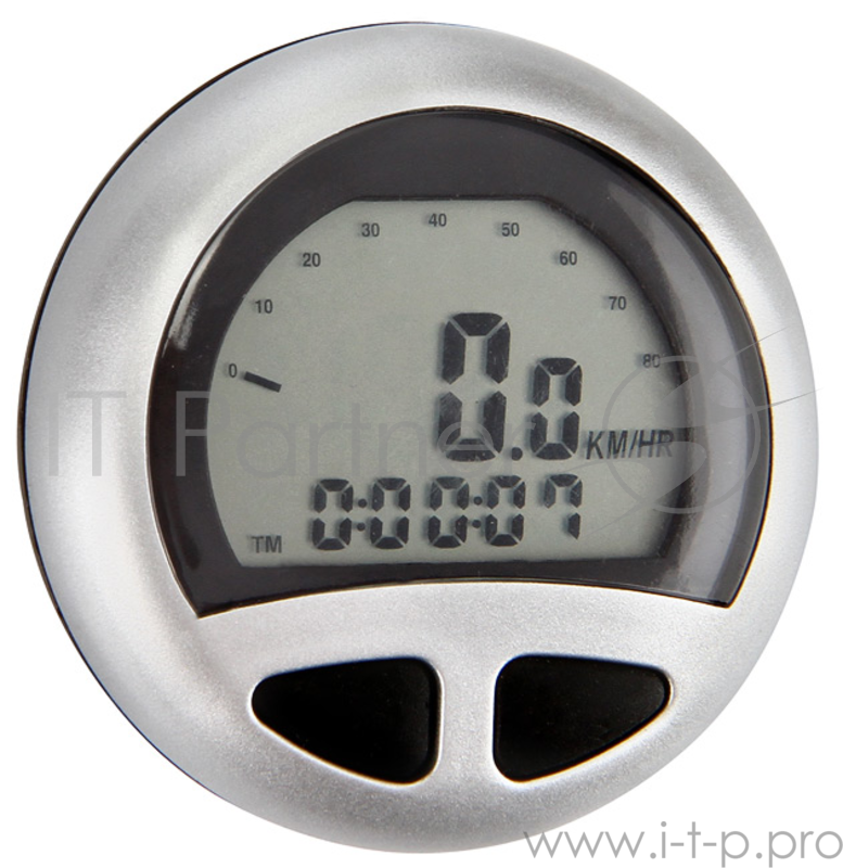 Велокомпьютер JY-115 12 функций, серебристый Велокомпьютер JY-115 12 функций: текущая скорость, часы, одометр, текущая пройденная дистанция, максимальная и средняя скорости, время текущей поездки, км/мили, задание диаметра колеса, автоочистка ЖК-дисп