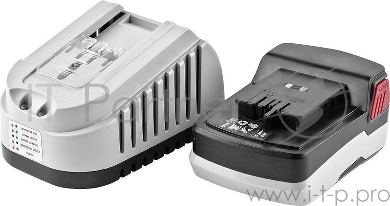 Дрель, Шуруповерт ЗУБР ЗГУА-18-Ли К Гайковерт аккумуляторный ЗГУА-18-Ли К { Li-Ion АКБ, БЗУ 1 час, индикатор остаточ заряда 180Нм, 1,7А/ч, квадрат 1/2