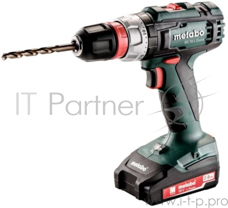 Дрель, Шуруповерт Metabo BS 18 L Quick Акк.винт. 602320500 {50Нм,2х2Ач,кейс}