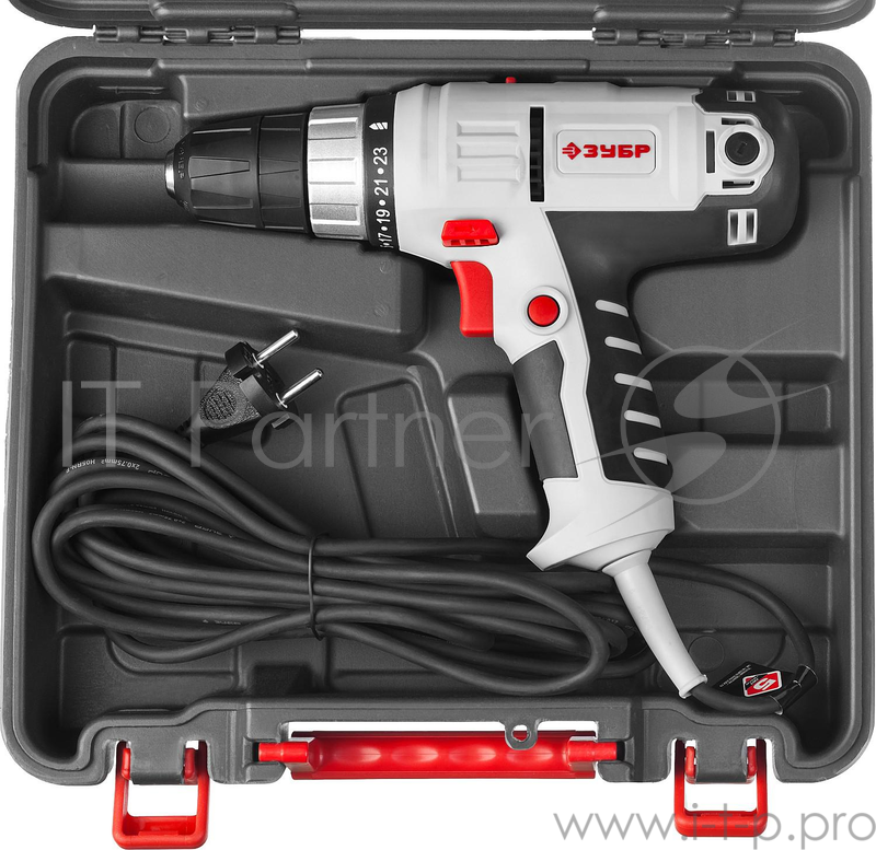 Дрель, Шуруповерт ЗУБР ЗСШ-300-2 К Безударная дрель-шуруповерт ЗСШ-300-2 { макс. диаметр крепежа 6мм, 0-300 / 0-1150 об/мин, БЗП 10мм, 300Вт, кейс }