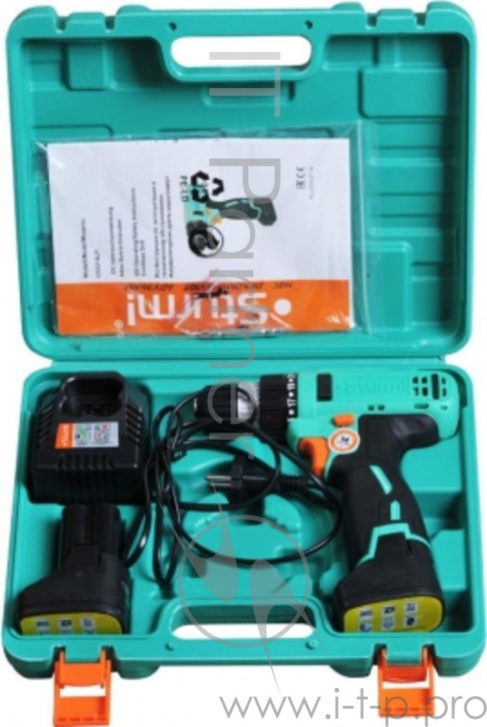 Дрель, Шуруповерт Sturm CD3318LP Дрель акк. Sturm! 18 В, Li-Ion, 2 скор., 2 акк., 2,0 Ач, БЫСТР.ЗАРЯД, ПОДСВ, кейс CD3318LP