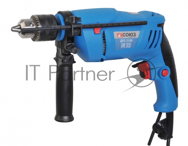 Дрель, Шуруповерт СОЮЗ ДУС-2180 Дрель ударная СОЮЗ, 800Вт, 0-3000 об/мин, 0-48000 уд/мин, патрон 13 мм ДУС-2180