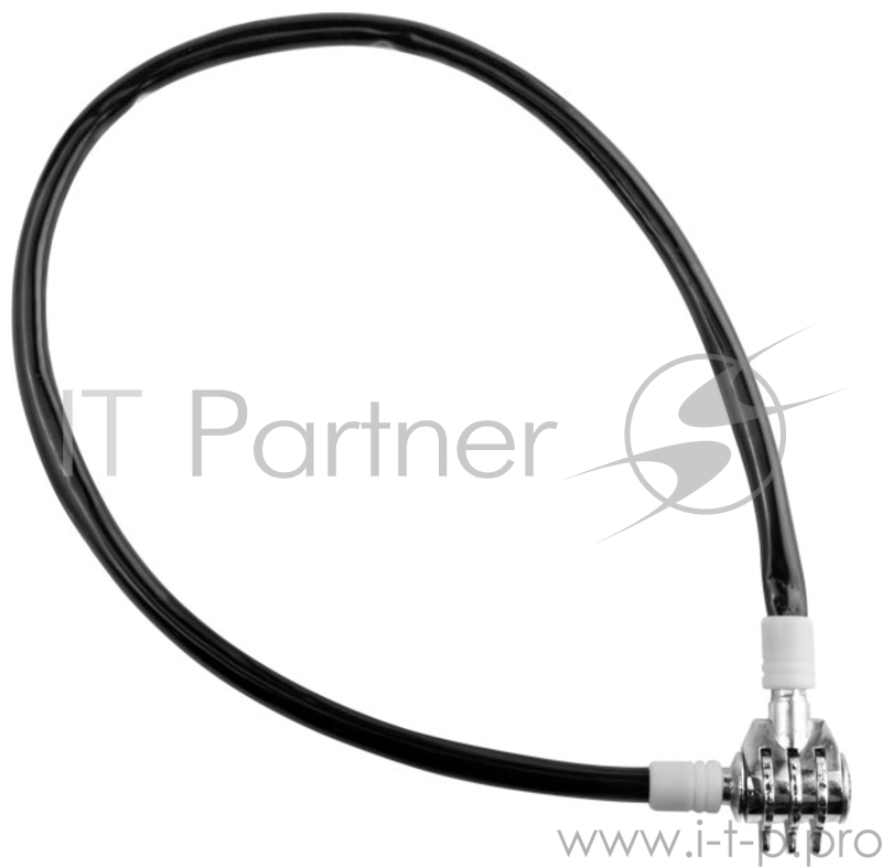 Трос-замок 86501 длина 650мм, диам.10мм, кодовый замок, чёрно-серебристый Трос-замок 86501, трос длиной 650 мм,диам.10мм, кодовый замок 3 цифры, цвет троса черный, замок хромированный