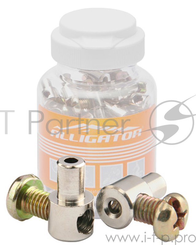 Болт-наконечник LY-IPB02 Alligator троса, латунь, бан. 50 шт. Болт-наконечник LY-IPB02 Alligator троса, латунный, диаметр внутр. 2,5 мм, в банке по 50 шт.