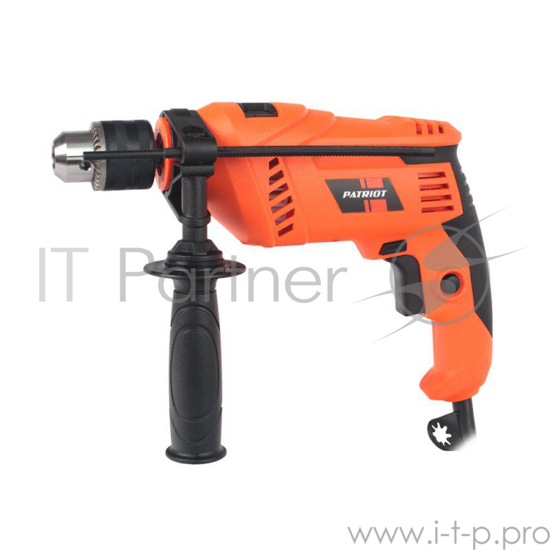 Дрель, Шуруповерт PATRIOT FD 750h Дрель электрическая ударная 120301444 { с ударом, мощность 710Вт, макс.диаметр 13мм, глубиномер + дополнительная ручка }