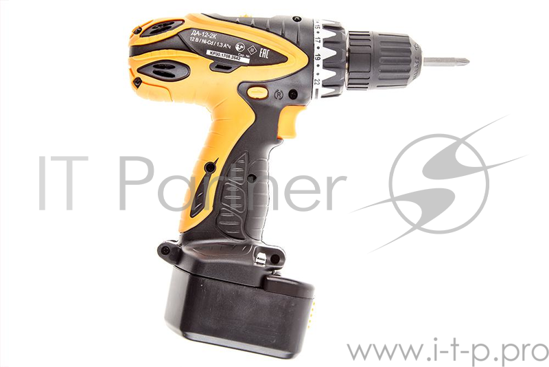 Дрель, Шуруповерт ВИХРЬ ДА-12-2к Дрель-шуруповерт аккумуляторная 72/14/2 { 12 В, NiCd, 1,3 Ач, 24Нм, 2 скорости, дерево/металл 18мм/8мм, Кейс,2 акк }