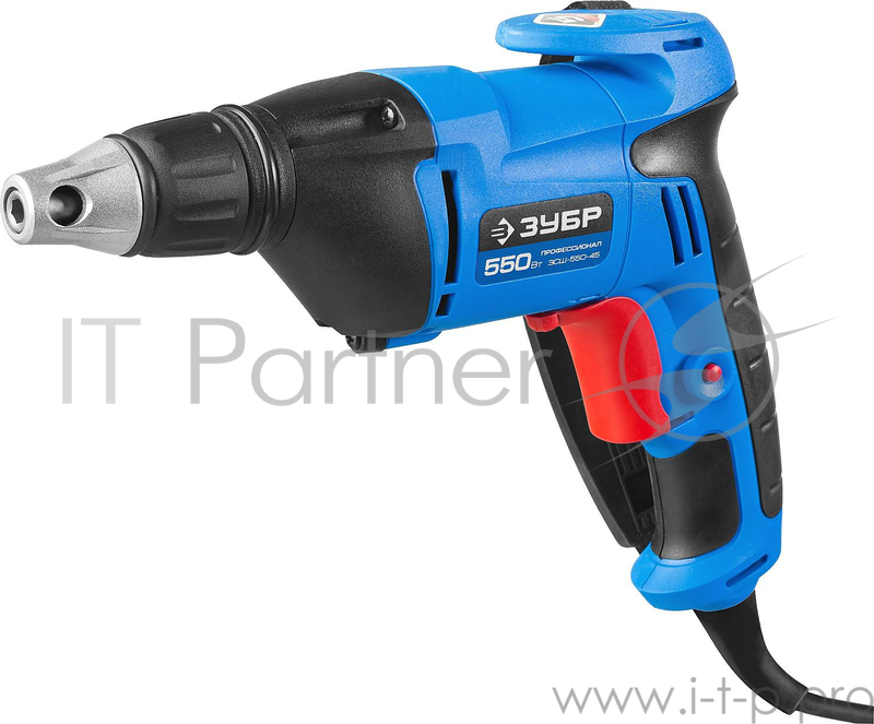 Дрель, Шуруповерт ЗУБР ПРОФЕССИОНАЛ ЗСШ-550-45 Шуруповерт сетевой ЗСШ-550-45 { патрон HEX 1/4