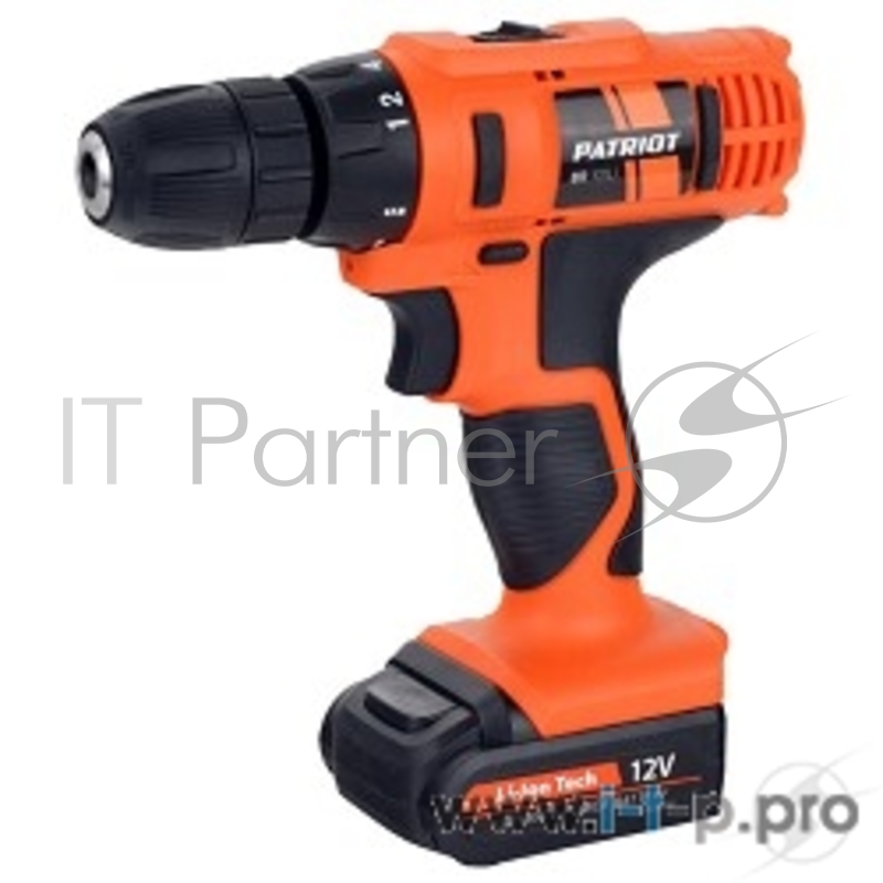Дрель, Шуруповерт PATRIOT BR101Li Дрель-шуруповерт аккумуляторная 180201410 {Дрель-шуруп. Акк. PATRIOT THE ONE BR 101Li, одна батарея Li-Ion, 1,3 Ah, 12V, зарядка за 1 час, двусторонняя бита, цветная коробка}