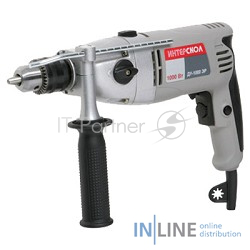 Дрель, Шуруповерт ИНТЕРСКОЛ ДУ-16/1000ЭР дрель ударная 57.1.3.00 {1000Вт,2500о/м,ЗВП 13мм,удар,2 режим,2.8кг}
