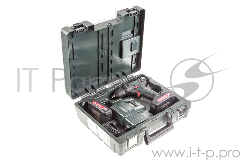 Дрель, Шуруповерт Metabo BS 18 Безударная дрель-шуруповерт 602207880 { 18 В, 2х2.0Ач LiIon с набором оснастки }