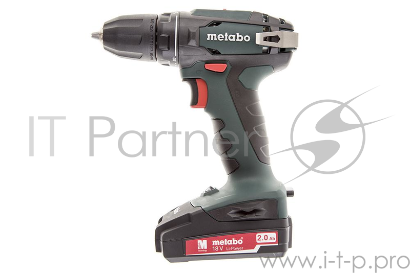 Дрель, Шуруповерт Metabo BS 18 Безударная дрель-шуруповерт 602207880 { 18 В, 2х2.0Ач LiIon с набором оснастки }