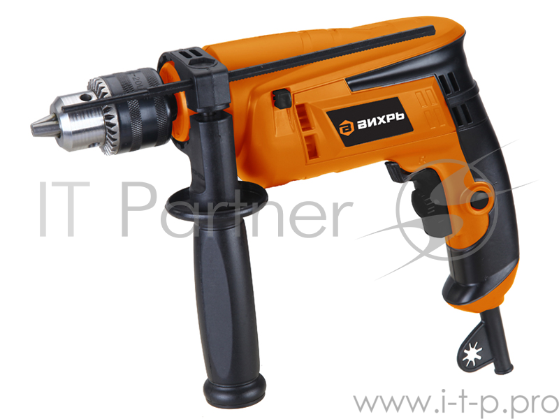 Дрель, Шуруповерт ВИХРЬ ДУ-700 Дрель ударная 72/8/2 { 700 Вт, сталь, бетон, дерево 10мм, 13мм, 25мм, 0-3000 об/мин, 1,8кг }