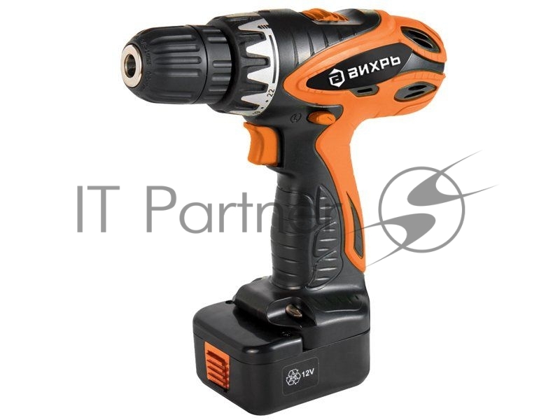 Дрель, Шуруповерт ВИХРЬ ДА-12-1 Дрель-шуруповерт аккумуляторная 72/14/11 { 12 В, NiCd, 1,3 Ач, 24 Нм, 1 скорость, дерево/металл 18мм/8мм, коробка, 1 акк }
