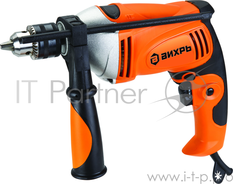 Дрель, Шуруповерт ВИХРЬ ДУ-1100 Дрель ударная 72/8/4 { 1100 Вт, сталь, бетон, дерево 10мм, 13мм, 25мм, 0-3000 об/мин, 2,3 кг }