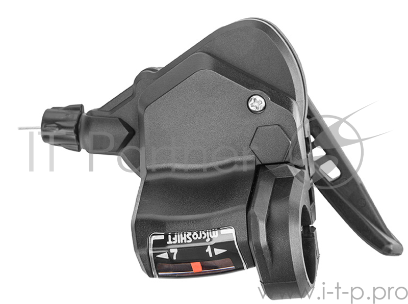 Шифтер/манетка правый Microshift TS38-7R 7-ми скор. с тросом 2050 мм Шифтер/манетка правый Microshift TS38-7R для 7-ми скоростной задней передачи, с тросом 2050 мм