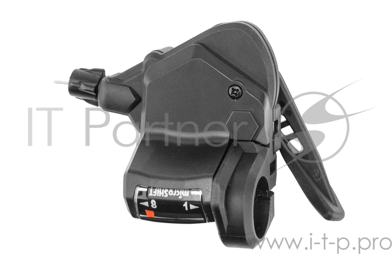 Шифтер/манетка правый Microshift TS38-8R 8-ми скор. с тросом 2050 мм Шифтер/манетка правый Microshift TS38-8R для 8-ми скоростной задней передачи, с тросом 2050 мм