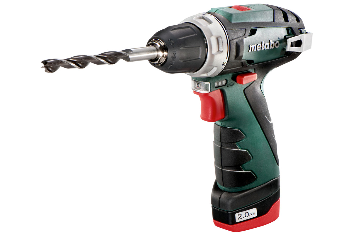 Дрель, Шуруповерт Metabo PowerMaxx BS Безударная дрель-шуруповерт 600079500 { 10.8В 1х2.0, патрон, сумка, вес 0.8 кг }