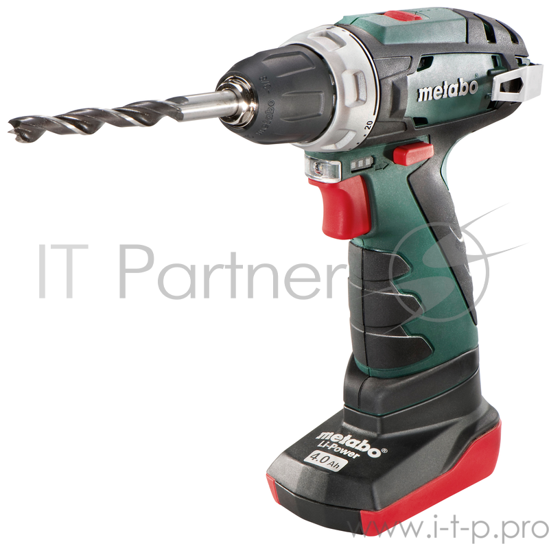 Дрель, Шуруповерт Metabo PowerMaxx BS Безударная дрель-шуруповерт 600080510 { 10.8В 2х4.0,LC40,патр.,кейс, вес 0.8 кг }