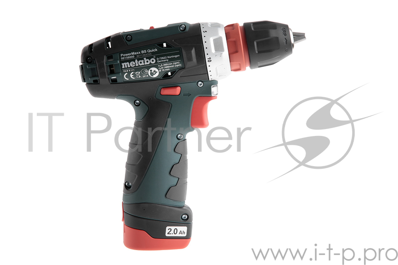Дрель, Шуруповерт Metabo PowerMaxx BS Quick Basic Безударная дрель-шуруповерт 600156500 { 10.8В 2х2.0,LC40,кейс, вес 0.8 кг }