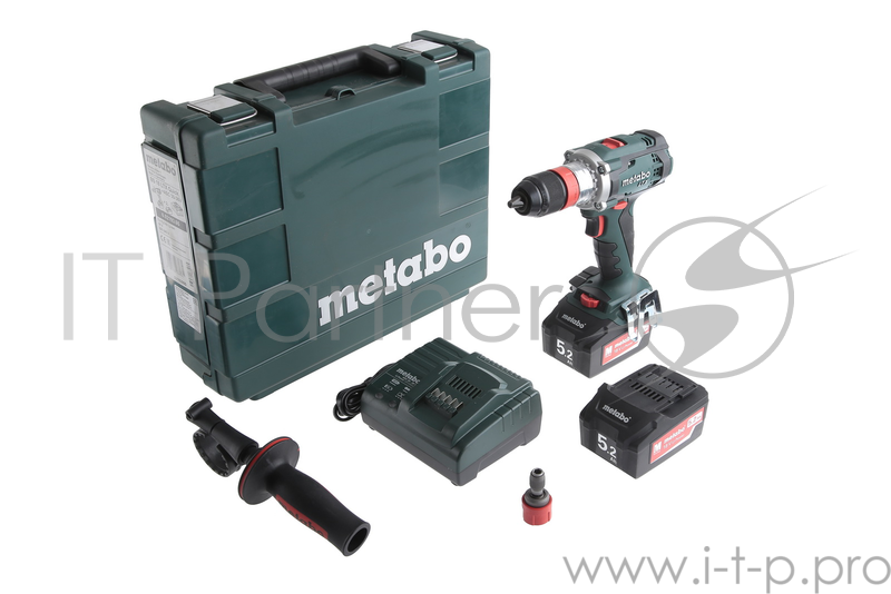 Дрель, Шуруповерт Metabo BS 18 LTX Quick Ударная дрель-шуруповерт 602193650 { 18 В, 2x5,2 Ач,110Нм,ASC30-36,кейс, вес 2 кг }