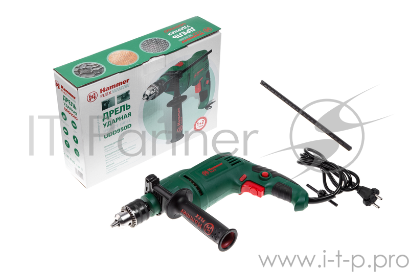 Дрель, Шуруповерт Hammer Flex UDD950D Дрель ударная 315794 {950Вт 13мм 0-2800об/мин }