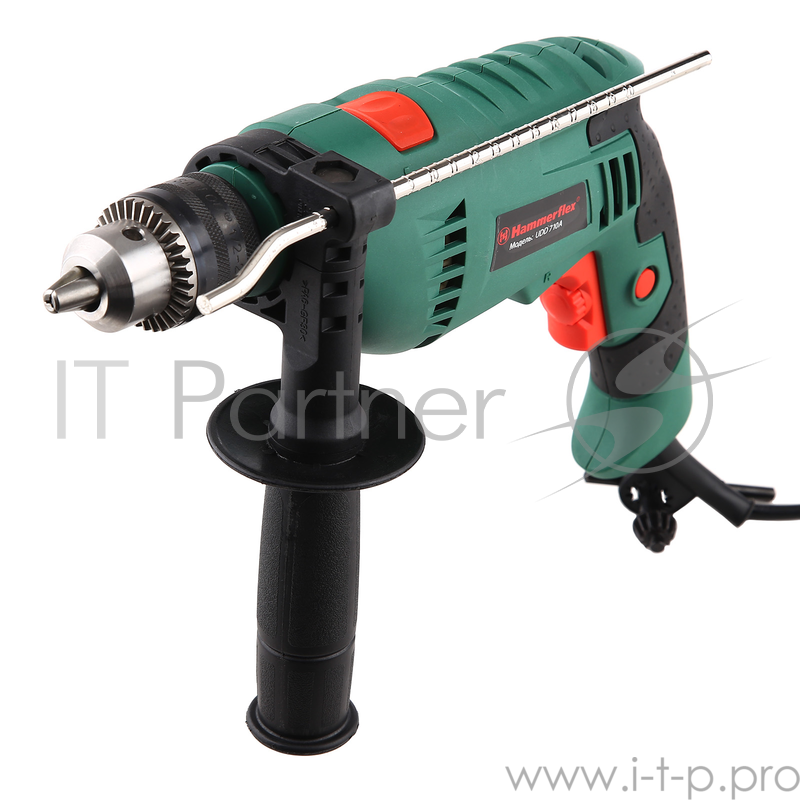 Дрель, Шуруповерт Hammer Flex UDD710A 111-008 Дрель ударная 28439 {710Вт 13мм 0-3000об/мин реверс}