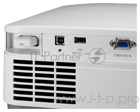Лазерный проектор NEC P525UL (P525ULG), 3LCD, 5000 ANSI Lm, WUXGA, 520000:1, сдвиг линз верт. +60, гор.+-29, (1.23 2:1), 1xVGA IN, 2xHDMI, 2 xHDMI (звук), 3.5 out, RS-232, RJ45, Ethernet HDBT, USB b (сервис), USB A 2.0, 20Вт, 22/26dB, 9.7 кг.