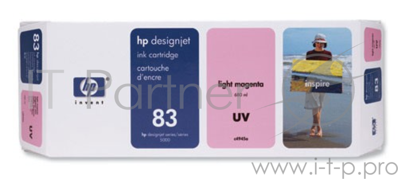 Картридж струйный HP №83 C4945A светло-пурпурный для HP DJ 5000/5500 (680мл)